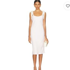 NWOT Amanda Uprichard Lusana Midi Dress Pale Pink Small